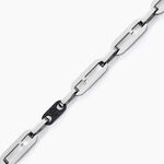 Bracelet Jourdan Vilo Acier Argent&eacute; - Bracelets Homme | Histoire d&rsquo;Or