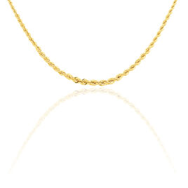Collier Jerry Danilo Maille Corde Or Jaune - Chaines Femme | Histoire d’Or