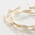 Cr&eacute;oles Lenna Torsad&eacute;e Plaqu&eacute; Or Jaune - Boucles d'oreilles cr&eacute;oles Femme | Histoire d&rsquo;Or