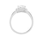 Bague Solitaire Pilar Argent Blanc Oxyde De Zirconium - Bagues solitaires Femme | Histoire d&rsquo;Or