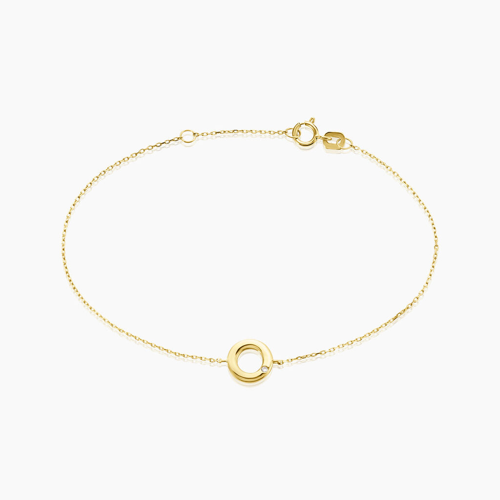 Bracelet Caius Or Jaune Oxyde De Zirconium - Bracelets Femme | Histoire d&rsquo;Or