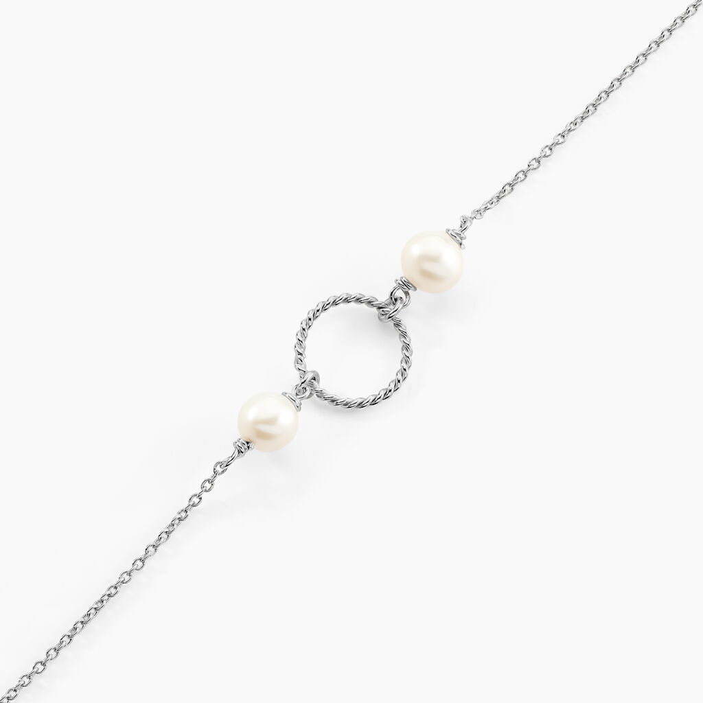 Bracelet Oria Argent Blanc Pierre De Synthese - Bracelets Femme | Histoire d&rsquo;Or