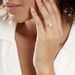 Bague Eternite Argent Blanc Oxyde De Zirconium - Bagues solitaires Femme | Histoire d’Or
