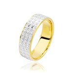 Alliance Shalea Ruban Plat Or Bicolore - Alliances Unisex | Histoire d&rsquo;Or