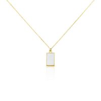 Collier Hallie Or Jaune Nacre