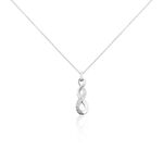 Collier Ayhan Argent Blanc Oxyde De Zirconium - Colliers fantaisie Femme | Histoire d&rsquo;Or