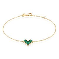 Bracelet Amazonia Plaqué Or Jaune Oxyde De Zirconium