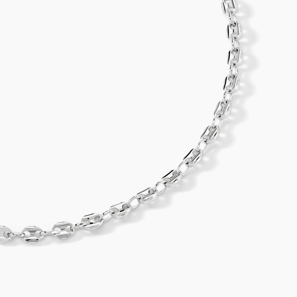 Collier Carrus Argent Blanc - Chaines Homme | Histoire d’Or