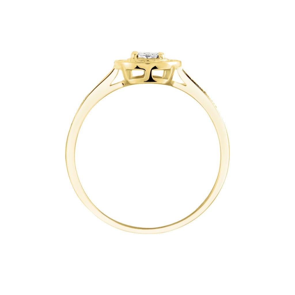 Bague Manora Or Jaune Diamant - Bagues avec pierre Femme | Histoire d&rsquo;Or