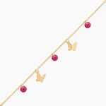 Bracelet Phyliss Argent Dor&eacute; A L'Or 750/1000 Oxyde De Zirconium - Bracelets Enfant | Histoire d&rsquo;Or