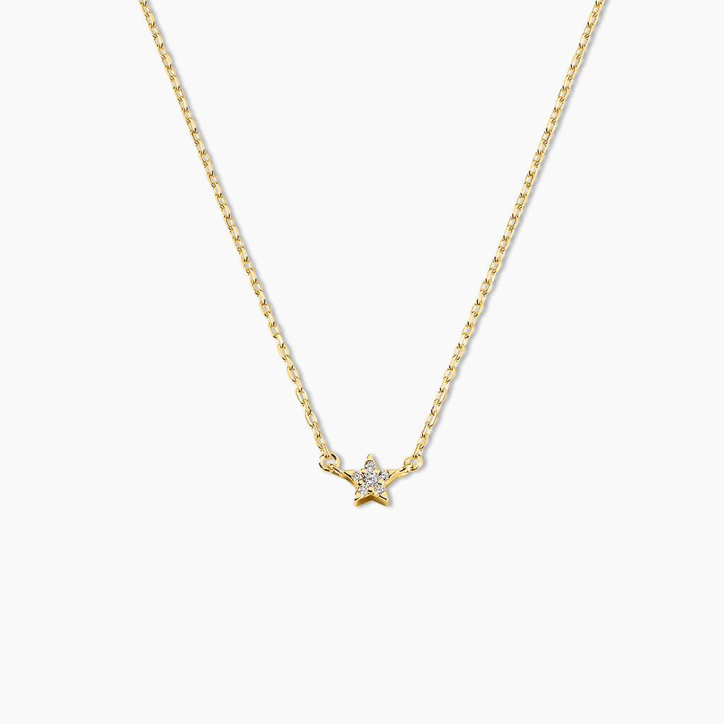 Collier Saya Argent Jaune Oxyde De Zirconium - Nouveautés Femme | Histoire d’Or