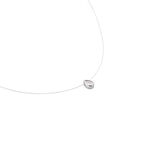 Collier Nylon Argent Blanc Oxyde - Colliers fantaisie Femme | Histoire d&rsquo;Or