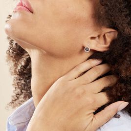 Boucles D'oreilles Pendantes Katerynn Or Blanc Saphir Diamants - Boucles d'oreilles pendantes Femme | Histoire d’Or