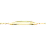 Bracelet Identit&eacute; Fanelia Maille Marine Or Jaune - Bracelets Communion Enfant | Histoire d&rsquo;Or