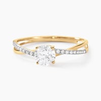 Bague Dana Or Jaune Oxyde De Zirconium