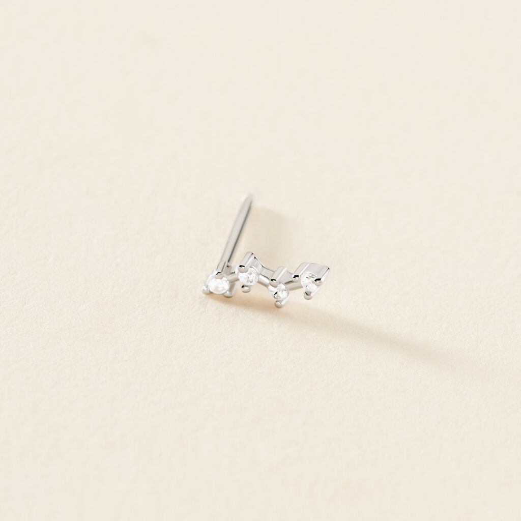 Piercing D'oreille Unitaire Argent Gina Oxyde De Zirconium - Bijoux Femme | Histoire d’Or