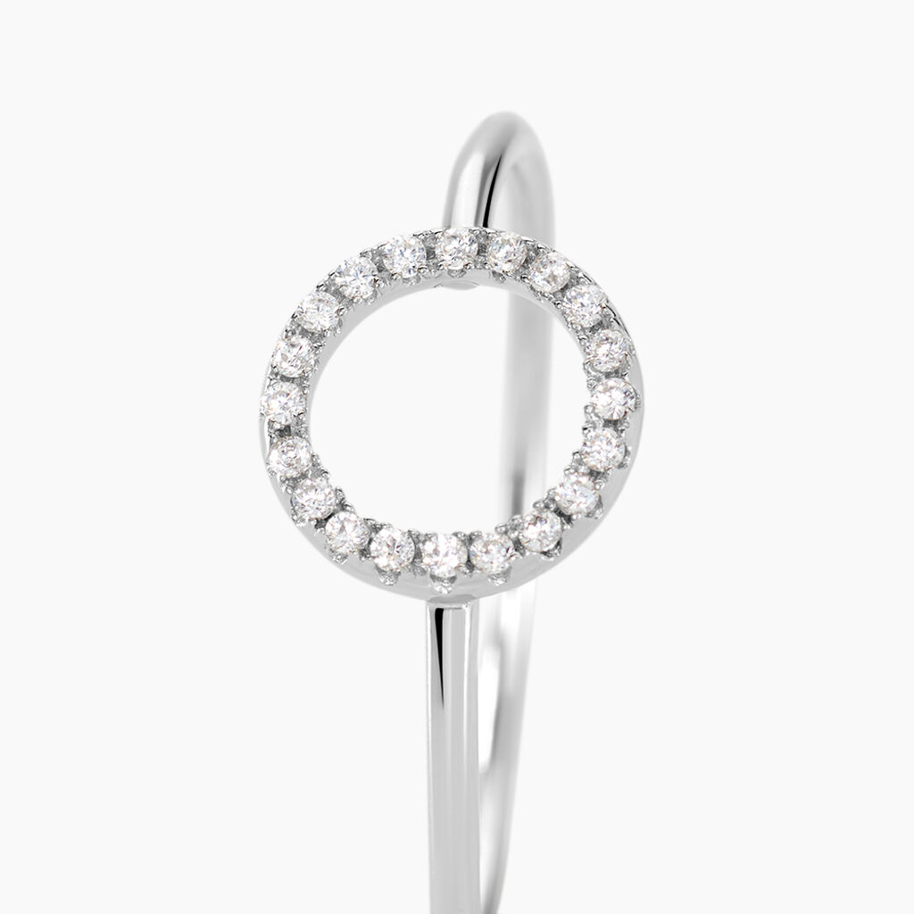 Bague Laureen Argent Blanc Oxyde De Zirconium - Bagues avec pierre Femme | Histoire d&rsquo;Or