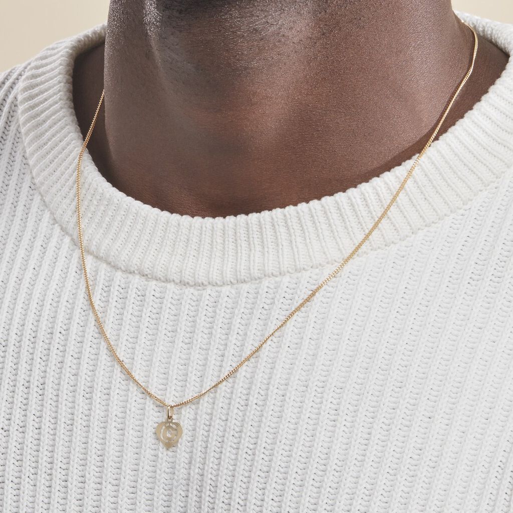 Pendentif Eudocie Coeur Lettre Or Jaune - Pendentifs Famille | Histoire d’Or