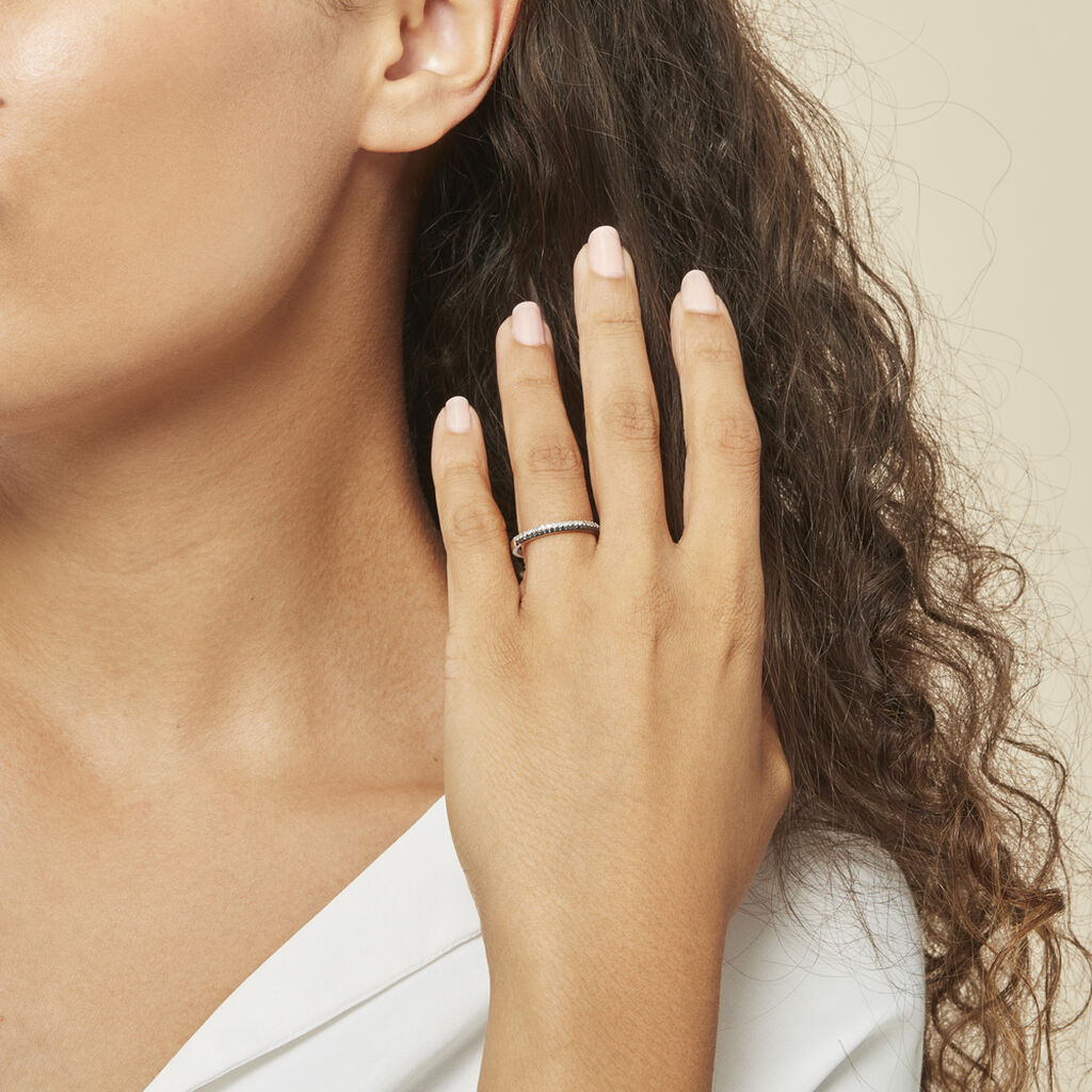 Bague Maissara Or Blanc Diamant - Bagues avec pierre Femme | Histoire d’Or