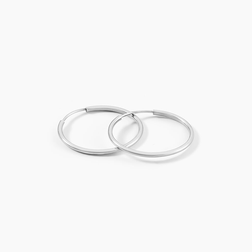 Créoles Dominae Flexible Or Blanc - Boucles d'oreilles créoles Femme | Histoire d’Or