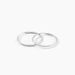 Cr&eacute;oles Dominae Flexible Or Blanc - Boucles d'oreilles cr&eacute;oles Femme | Histoire d&rsquo;Or