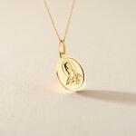 Pendentif Christ Or Jaune - Pendentifs Bapt&ecirc;me Famille | Histoire d&rsquo;Or