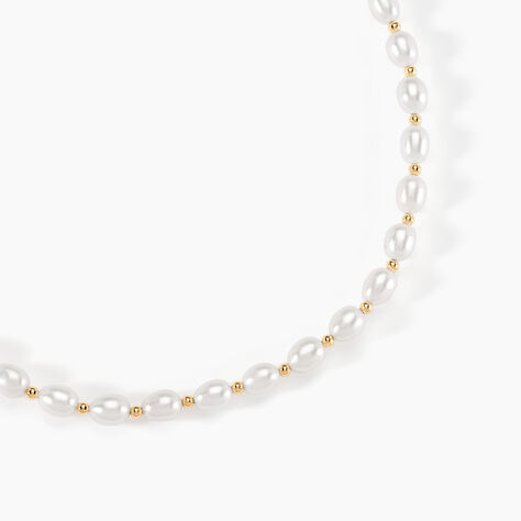 Collier Billes Or Jaune Perle De Culture - Colliers Femme | Histoire d’Or