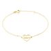 Bracelet Or Jaune Edelatis - Bracelets Coeur Femme | Histoire d’Or