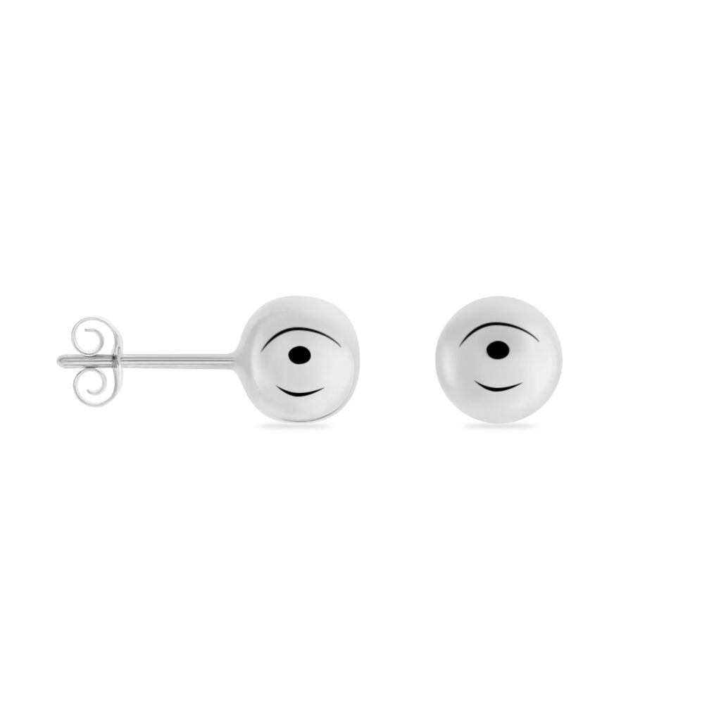 Boucles D'oreilles Puces Virgie Argent Blanc - Boucles d'oreilles fantaisie Femme | Histoire d’Or