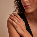 Bague Berlin Argent Bicolore Oxyde De Zirconium - Bagues solitaires Femme | Histoire d&rsquo;Or