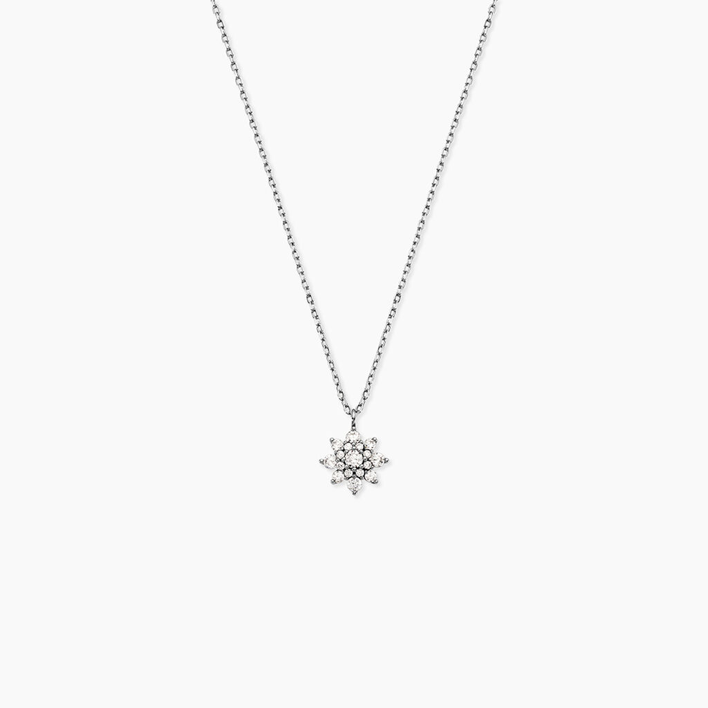 Collier Lorraine Argent Blanc Oxyde De Zirconium - Colliers fantaisie Femme | Histoire d&rsquo;Or