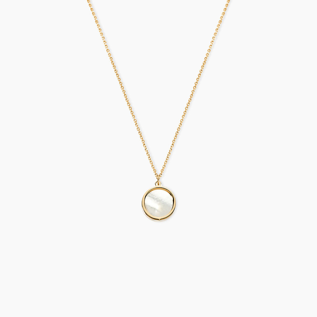 Collier Na&iuml;ade Or Jaune Nacre - Colliers Femme | Histoire d&rsquo;Or