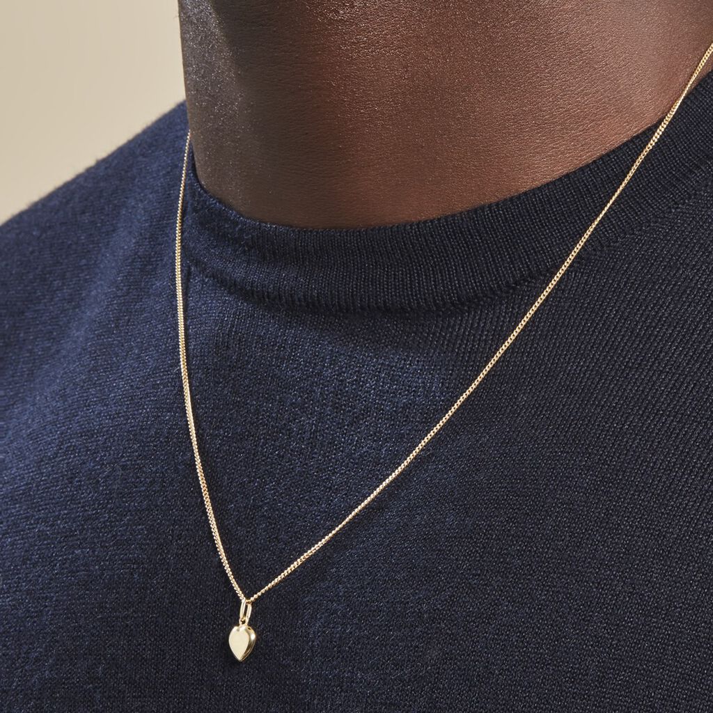 Pendentif Eudocie Coeur Lisse Or Jaune - Pendentifs Famille | Histoire d’Or