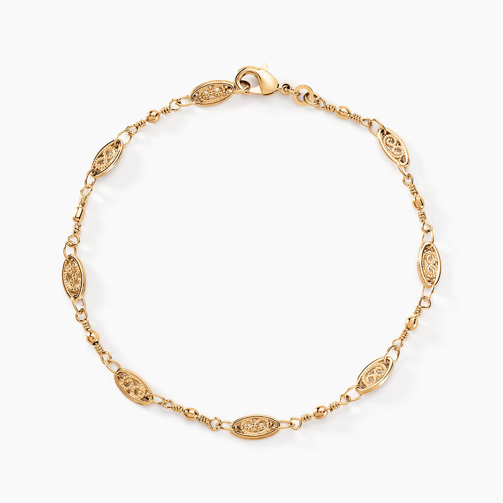 Bracelet Sara&iuml; Plaqu&eacute; Or Dor&eacute; - Bijoux sans pierre Femme | Histoire d&rsquo;Or