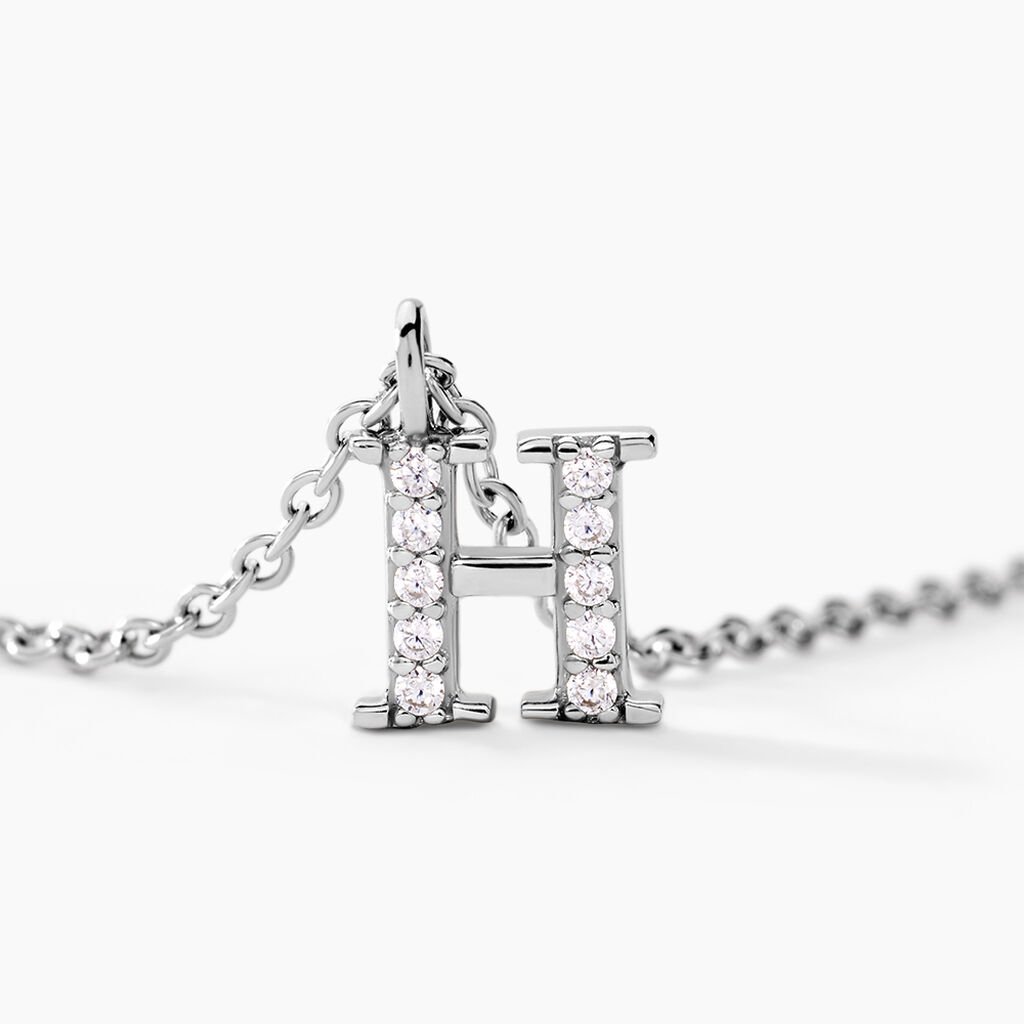 Collier Neruda Argent Blanc Oxyde De Zirconium - Colliers fantaisie Femme | Histoire d&rsquo;Or