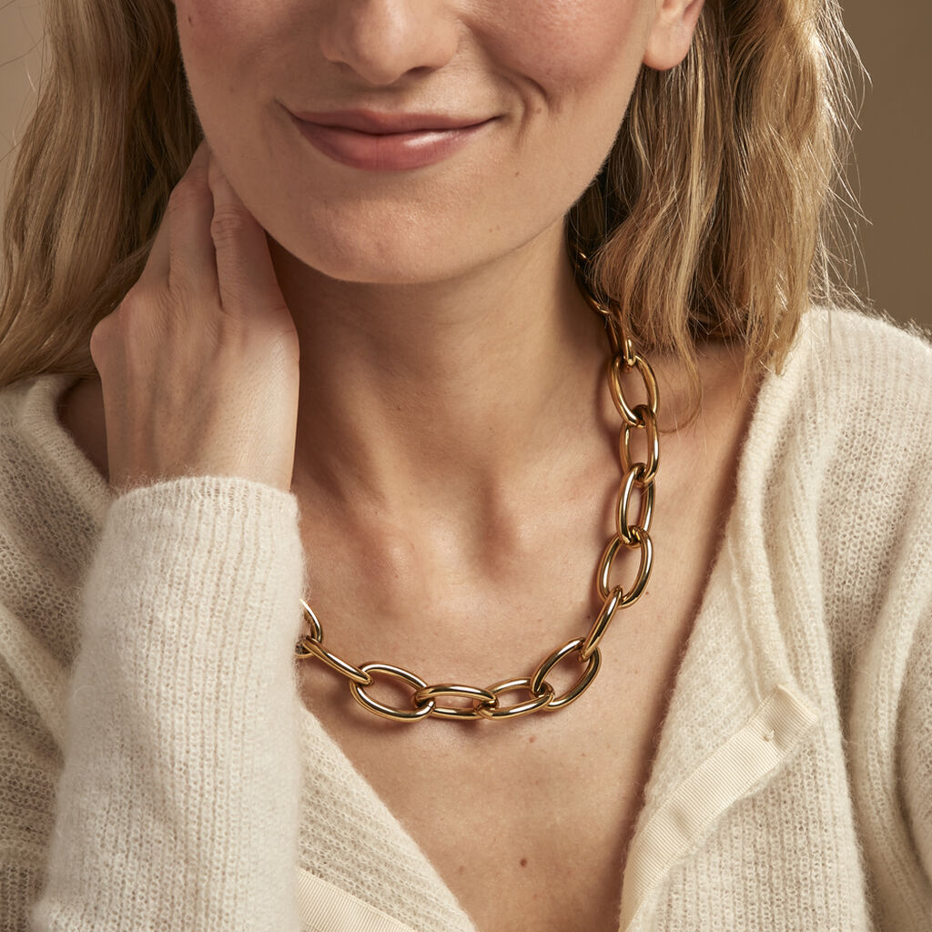 Collier Hennie Acier Doré - Colliers fantaisie Femme | Histoire d’Or