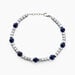 Bracelet Ole Acier Blanc Lapis Lazuli Hématite - Bracelets Homme | Histoire d’Or