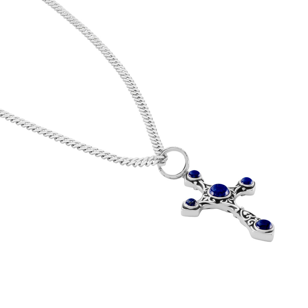 Collier Argent Blanc Aleksei - Colliers Homme | Histoire d’Or