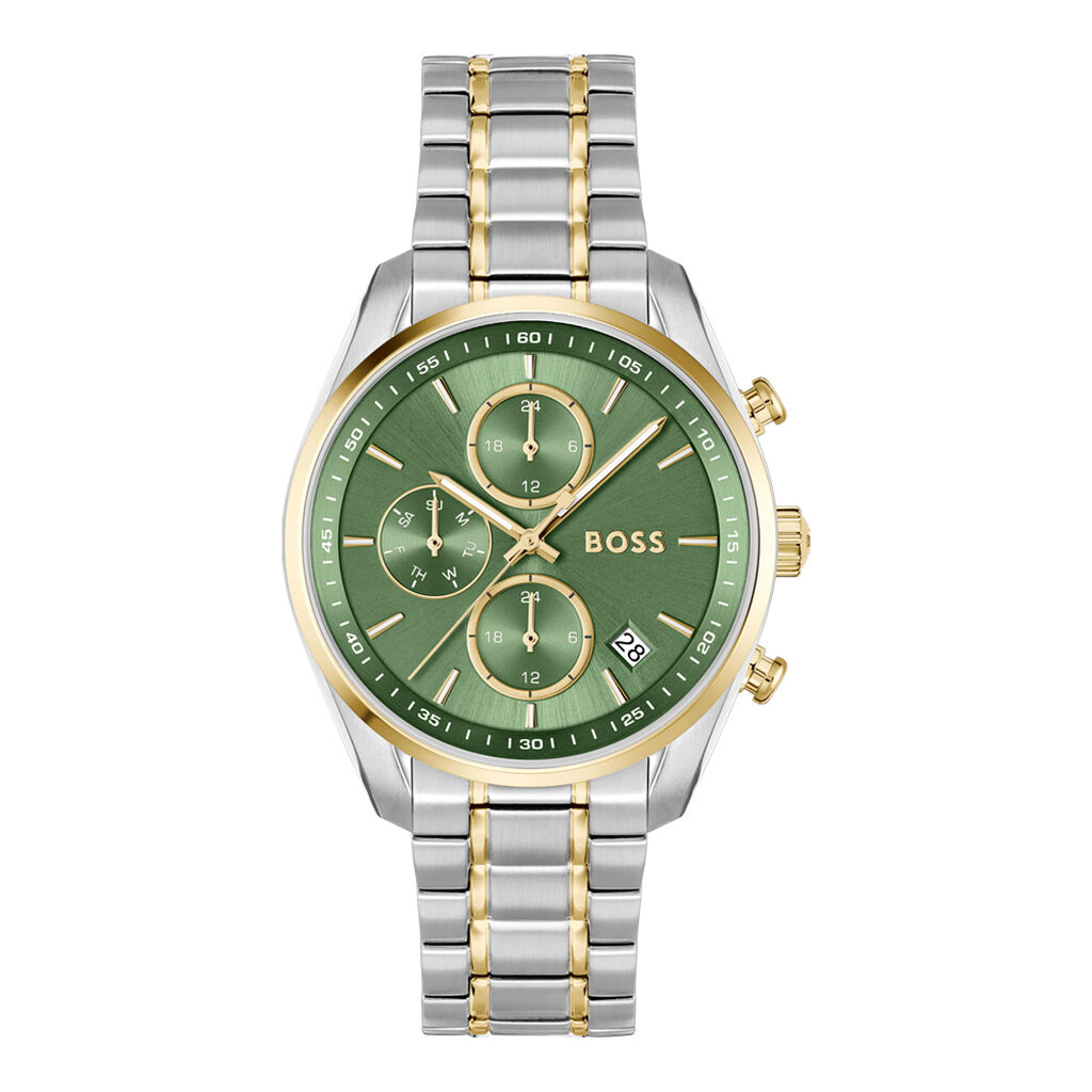 Montre Boss Grand Tour Ladies Vert - Id&eacute;es cadeaux Femme | Histoire d&rsquo;Or