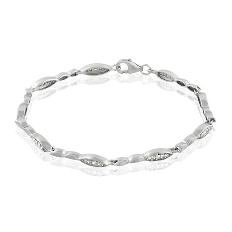 Bracelet Evy Argent Blanc Oxyde De Zirconium - Bracelets Femme | Histoire d&rsquo;Or