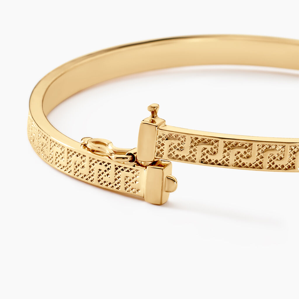 Bracelet Jonc Capucina Grec Or Jaune - Bracelets joncs Femme | Histoire d’Or