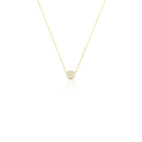 Collier Or Jaune Burak Oxyde De Zirconium - Colliers Femme | Histoire d&rsquo;Or
