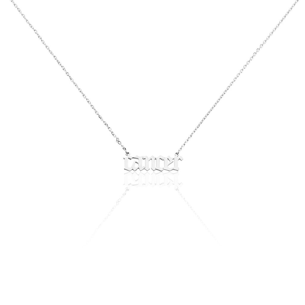 Collier Argent Blanc Astro