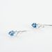 Boucles D'oreilles Lauressa Or Blanc Topaze Bleu Oxyde - Clous d'oreilles Femme | Histoire d’Or