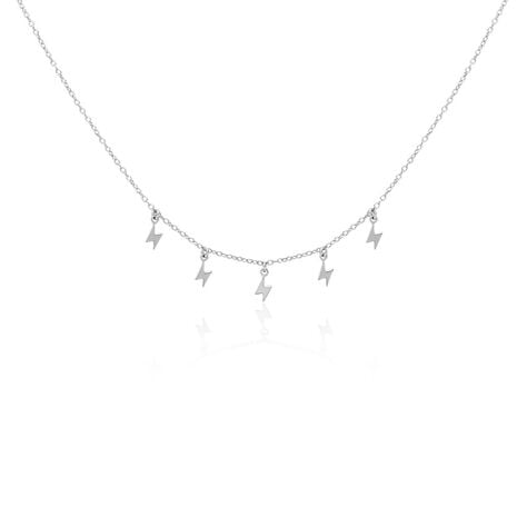 Collier Electra Argent Blanc - Ras de cou Femme | Histoire d&rsquo;Or