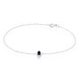 Bracelet Juliettina Or Blanc Saphir Et Diamant