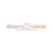 Bague Solitaire Laetitia Or Rose Diamant - Bagues solitaires Femme | Histoire d’Or