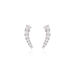 Boucles D'oreilles Grimpantes Aldrick Argent Blanc Oxyde De Zirconium - Boucles d'oreilles fantaisie Femme | Histoire d’Or
