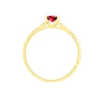 Bague Crista Or Jaune Rubis Et Diamant - Bagues solitaires Femme | Histoire d&rsquo;Or