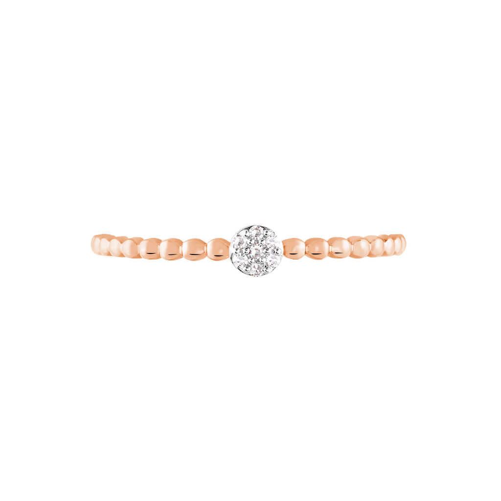Bague Solitaire Gaxina Or Rose Diamant - Bagues solitaires Femme | Histoire d’Or